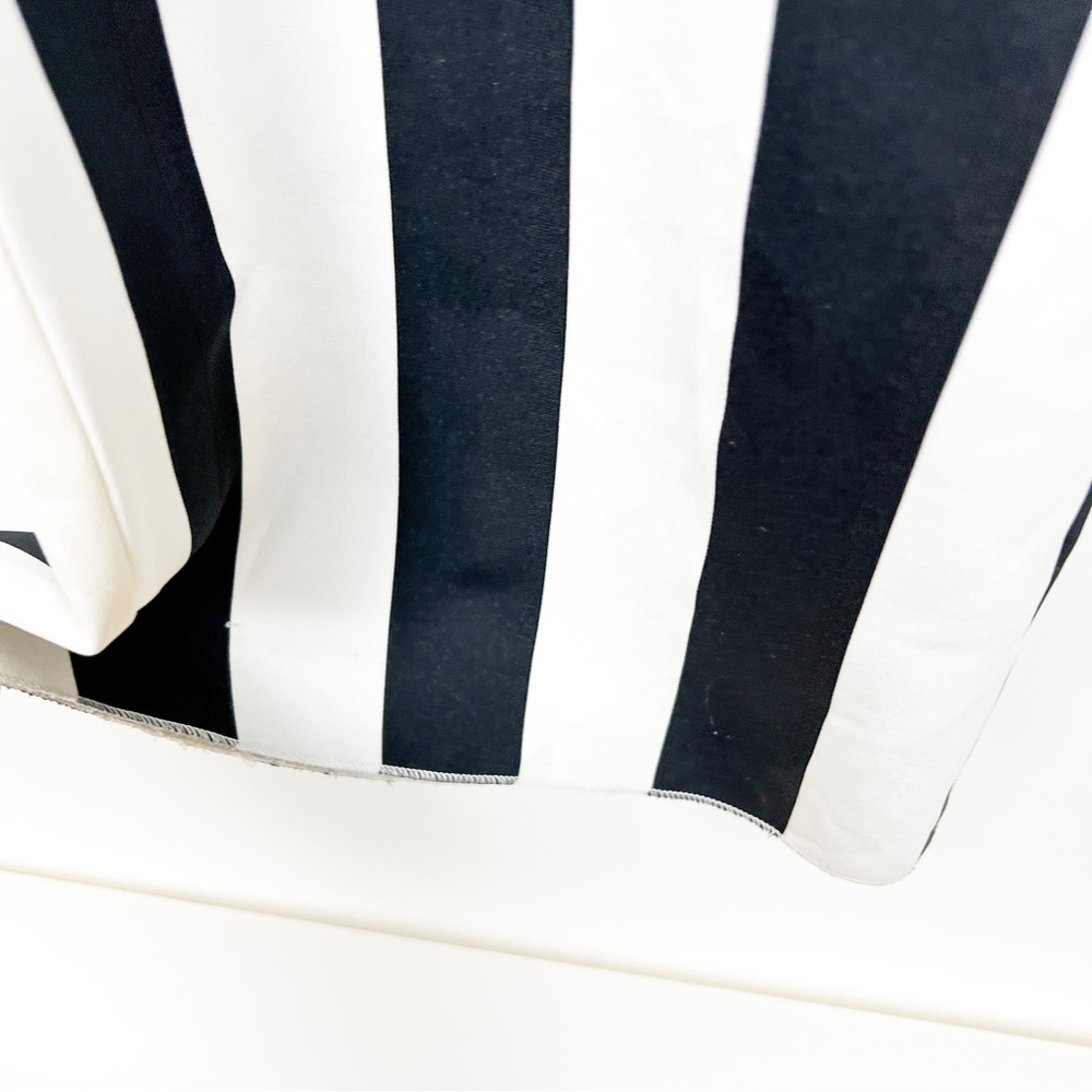 Alice + Olivia Paulette Striped Wide-Leg Trouser Pants Size 4 - Picture 5 of 11